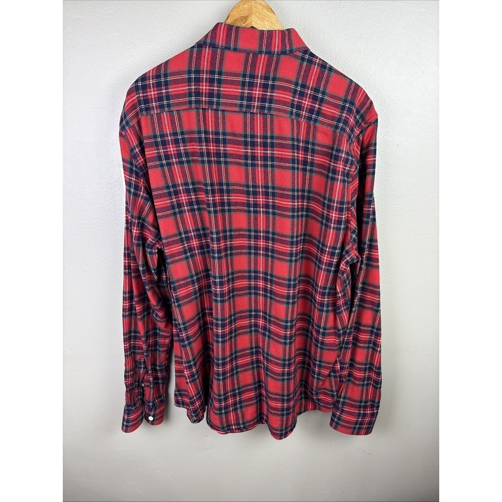 Simply Southern Red Plaid  Button Down Collar Cotton Flannel Shirt Size 2XL EUC - Picture 5 of 8